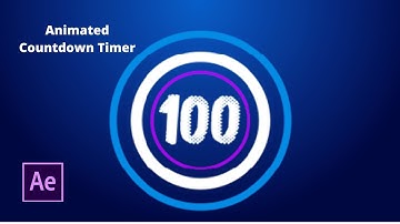 How to make Animated Countdown Timer in Adobe After Effects