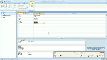 Tutorial: membuat Data base menggunakan Microsoft Office Access 2007 untuk pemula