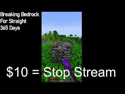 Breaking Bedrock in Minecraft FOR 365 DAYS (World Record)