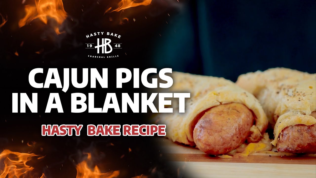 Cajun Pigs in a Blanket Hasty Bake Charcoal Grills YouTube