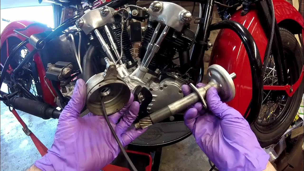 Timer, circuit breaker, distributor install and timing eBeyond 2000 Harley Knuckle Panhead