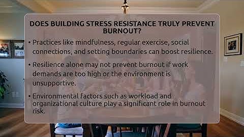 Does Building Stress Resistance Truly Prevent Burnout? - The Personal Growth Path