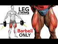 BARBELL ONLY LEG WORKOUT TO BUILD BIG LEGS 🔥