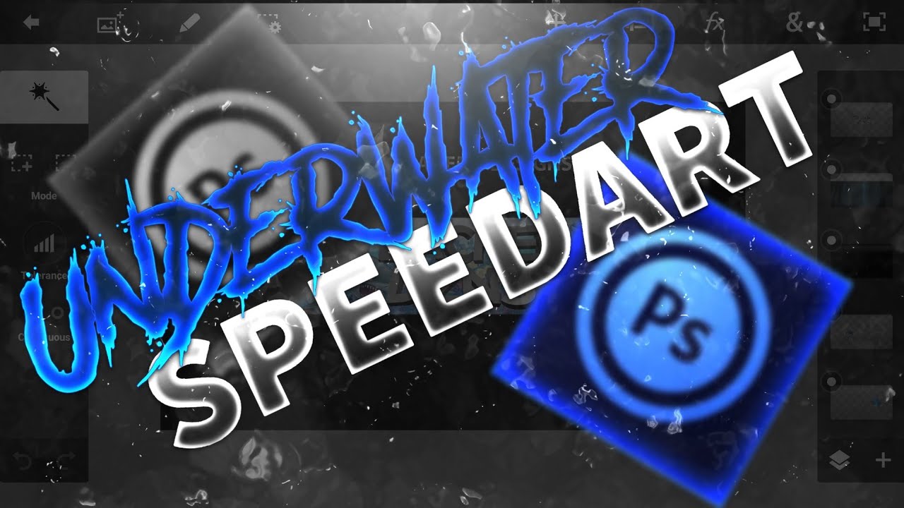 UNDERWATER BANNER SPEEDART | Ps touch | Tutorial?