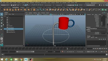 How to create water/Liquid pouring effect with Maya 2022 Bend & wave deformer(Bifrost Fluid like)