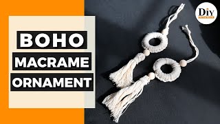 Boho Macrame Ornaments | EASY DIY Christmas Ornaments