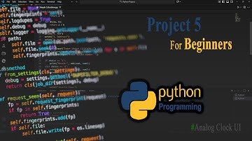 Python Project For Beginners || Analog Clock UI by Python. Project 5 #python #pythonprojects 