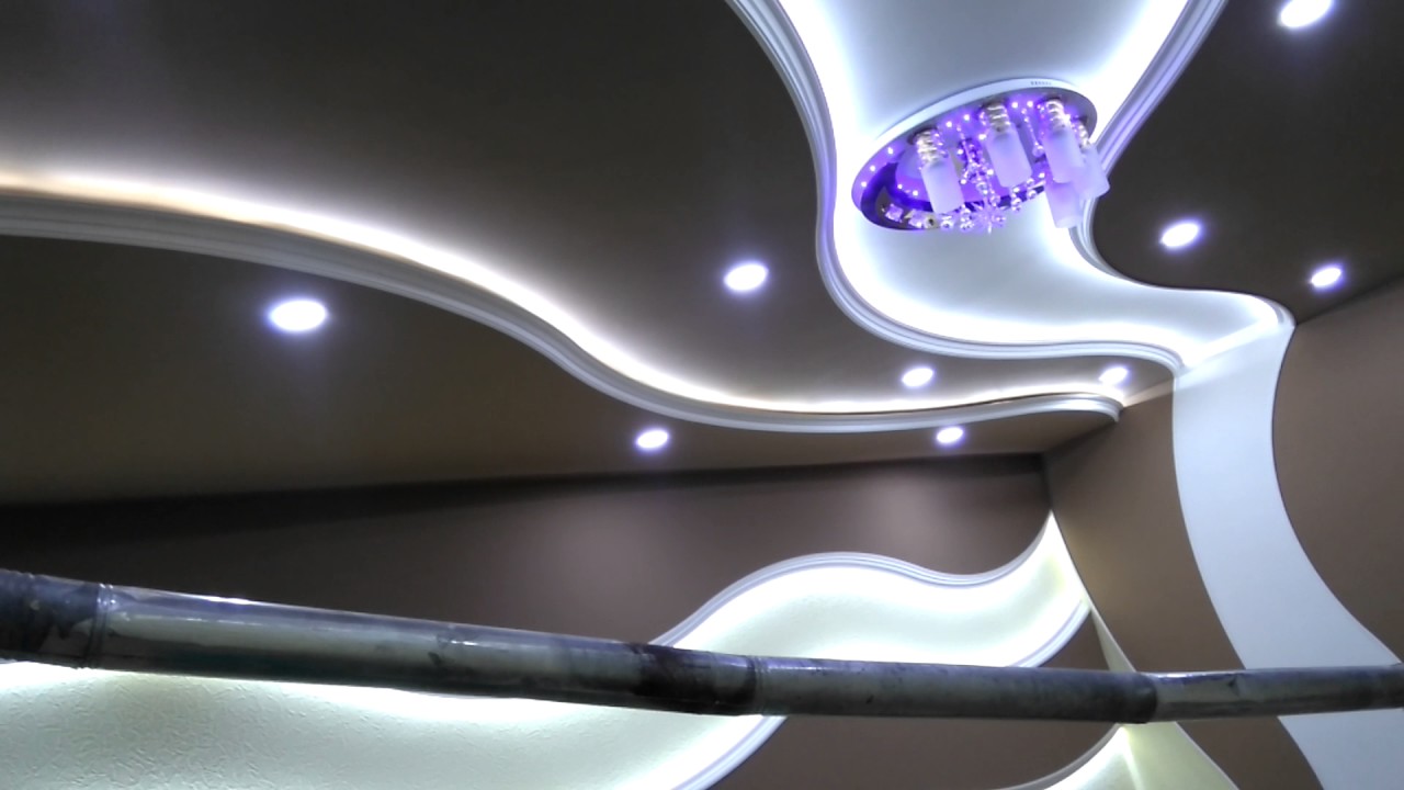 ремонт потолки из гипсокартона - YouTube