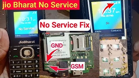 jio bharat phone network problem | jio bharat v2 4g no service problem