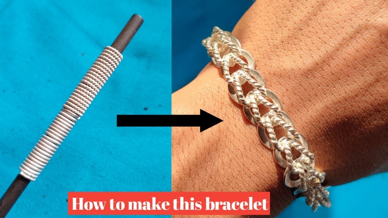 Making Silver Bracelet / How to make this bracelet YouTube