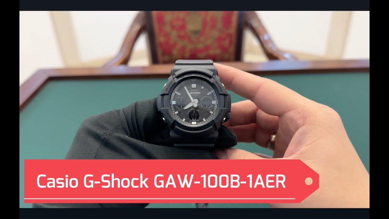 Casio G Shock GAW 100B 1AER - YouTube