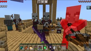 Сражение против монстров на корабле в Minecraft