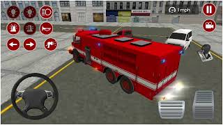 Türk İtfaiye ve Araba Oyunu Simülatörü 2020 - direksiyonlu itfaiye arabası , itfaiye sireni screenshot 5