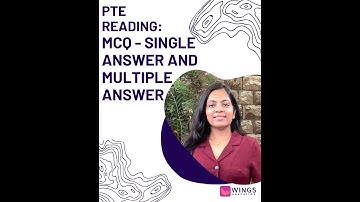 PTE Reading MCQ (Single & Multiple Answers) | Master Multiple-Choice Questions | WINGS EDUCATION