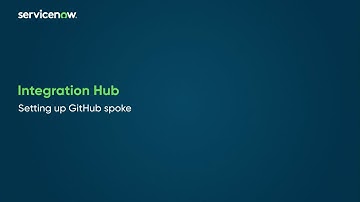 Integration Hub | Setting up GitHub spoke