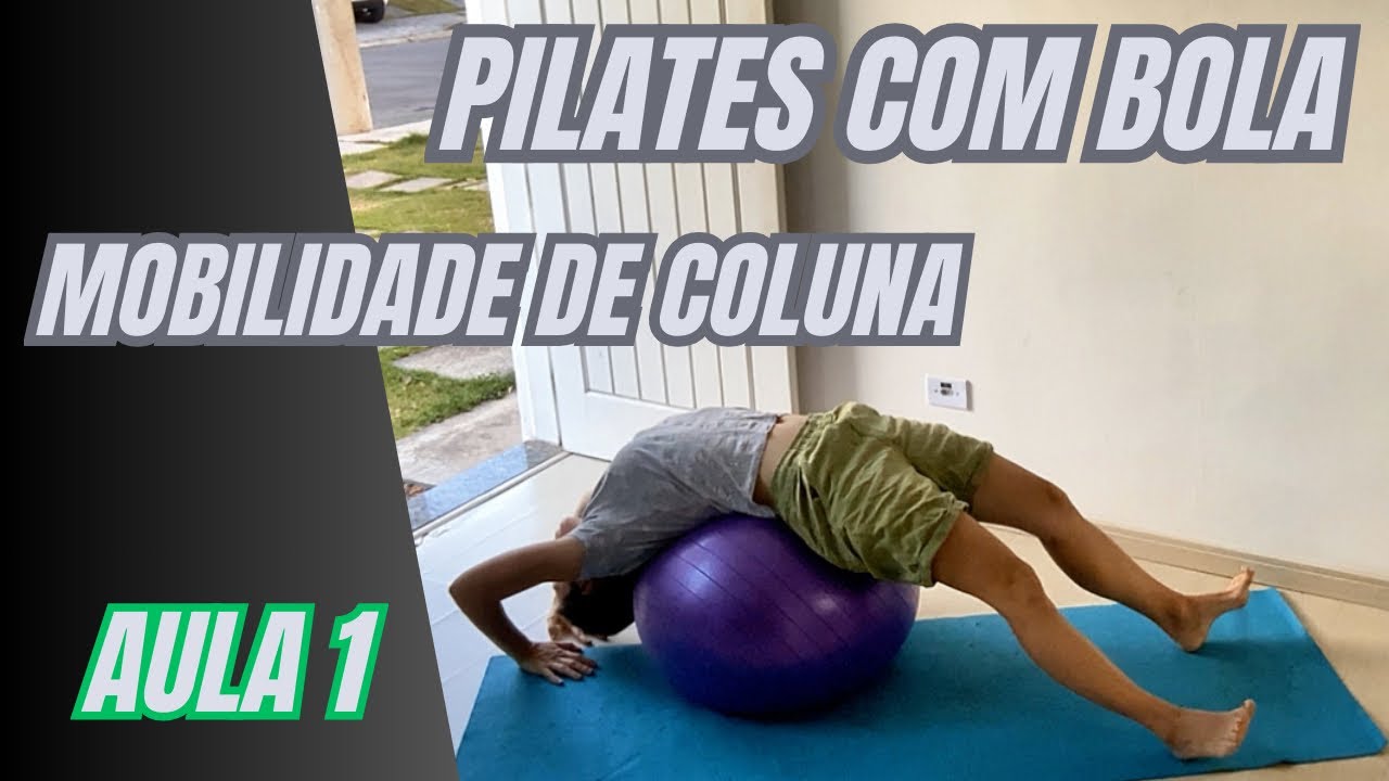 Pilates com bola em casa, nível iniciante, 18 minutos