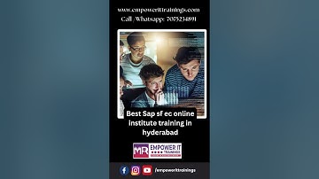Which is the Best Sap sf ec online institute training in hyderabad