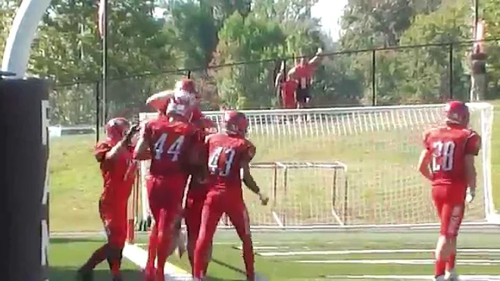 New Canaan's Zach Allen INT TD and dunk v Greenwich