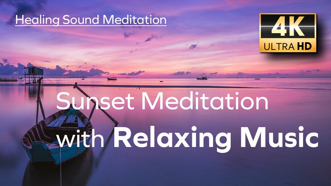 Sunset Meditation with Relaxing Music - 432Hz - 4K video