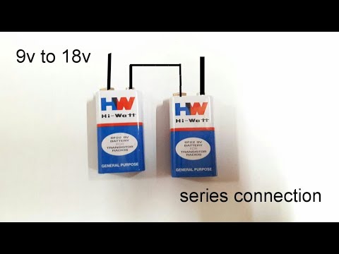 How to connect two batteries in series connection