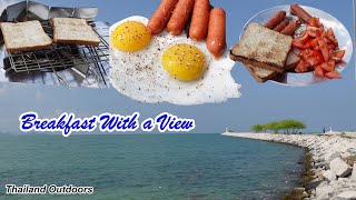 Breakfast Cooked at the Beach, Eggs, Sussage and Toast, Vanlife Thailand. by Thailand Outdoors 602 views 2 months ago 15 minutes