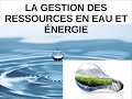 G3 5eme l&#39;eau l&#39;énergie