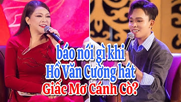 Báo nói gì khi Hồ Văn Cường cùng Như Quỳnh hát Giấc Mơ Cánh Cò mà Phi Nhung từng hát?