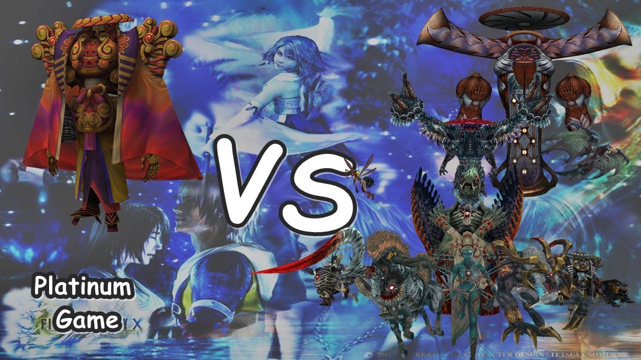 final fantasy x hd remaster platinum yojimbo vs all dark aeons
