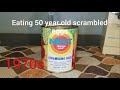Eating 50 Year Old Scrambled Eggs In a Can