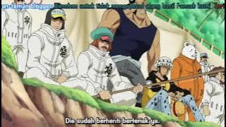[MOMENT] Pertemuan Tangan Kanan Roger dengan Kru Trafalgar Law dan Kesalnya Law kepada Luffy