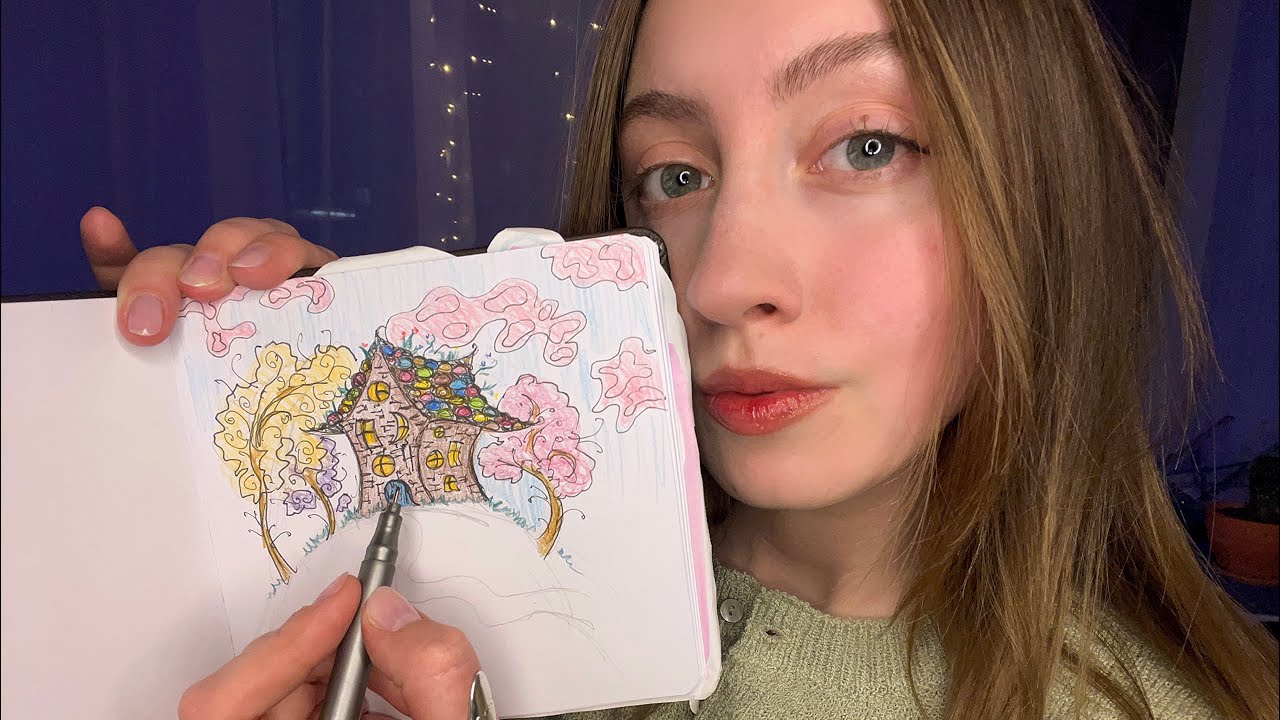 асмр🌷рисую и комментирую тихим голосом🌷asmr soft spoken
