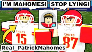 I PRETENDED TO BE PATRICK MAHOMES IN FOOTBALL FUSION!