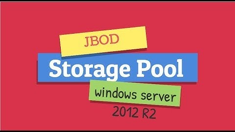 JBOD (Just Bunch Of Disks)  on Windows Server 2012 R2 in Hindi