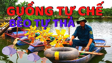 Guồng nước tự chế|máy tạo oxy nuôi cá|guồng nước ao cá|Trang trại Hồng Điển
