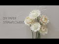 DIY How to make Paper Flower Strawflowers (paper crafts, paper flowers, Silhouette Cameo)