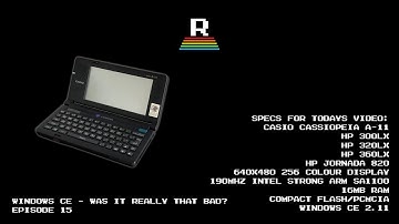 A brief overview of Windows CE. Did it suck?