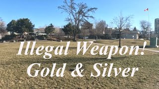 Illegal Weapon, Gold and Silver Found Metal Detecting!