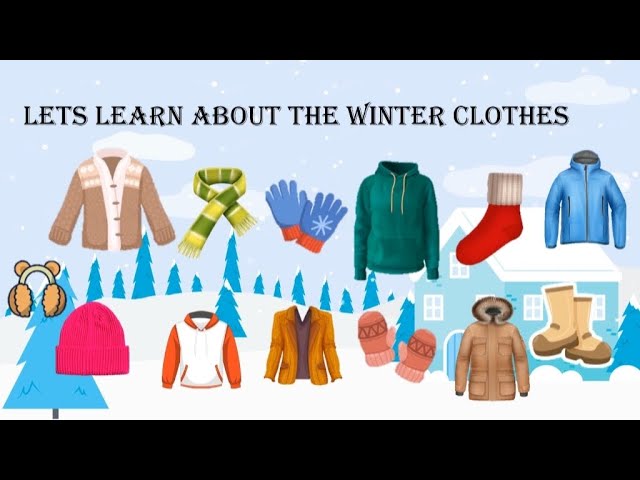 Winter Clothes Vocabulary ❄️ Vocabulary for kids ☃️ 