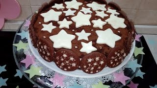 torta pan di stelle /Gâteau froid facile/أسهل وأسرع قاتو