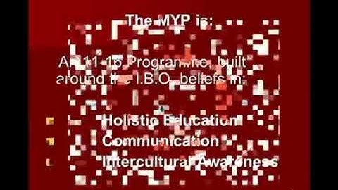 Introduction to the MYP