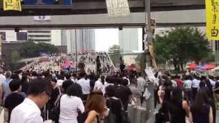 [Raw footage] 20141009 Umbrella Revolution - Looking around Admiralty 1