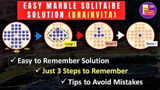 How To Solve A Marble Solitaire | Peg Solitaire | Brainvita screenshot 1