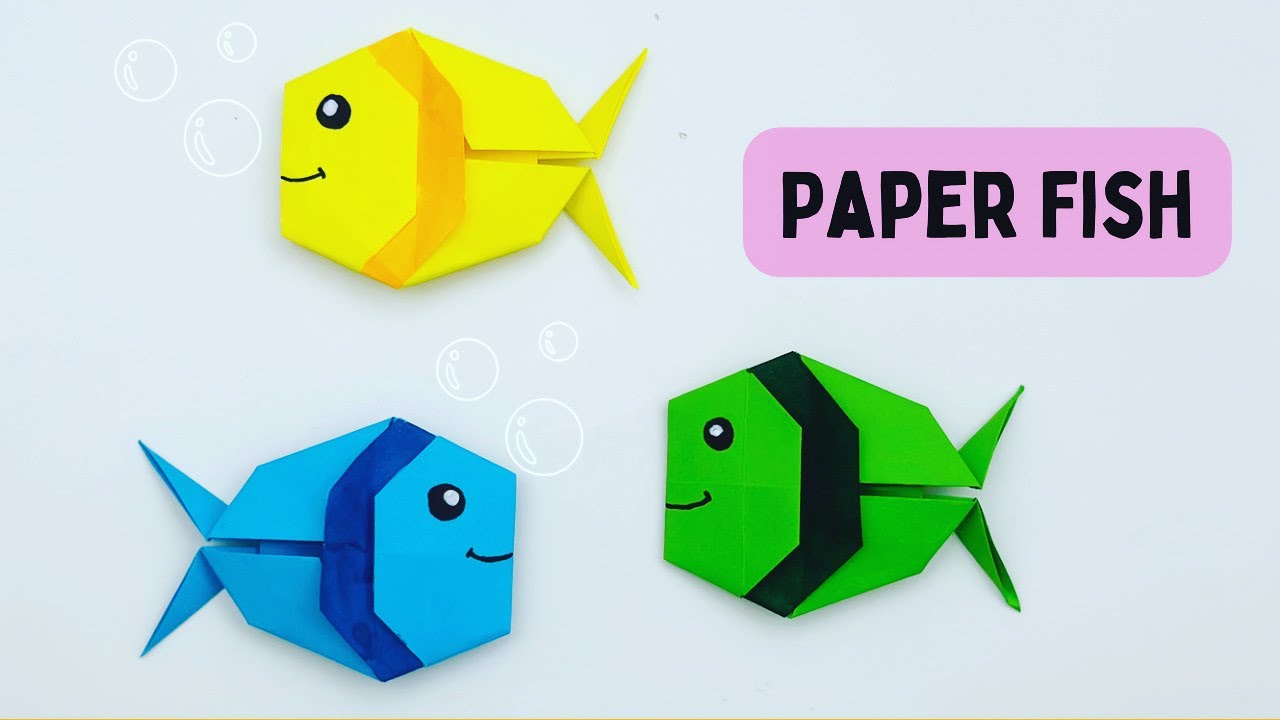 How to Make Easy Origami Paper Fish