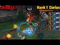 Rank 1 Darius: This Guy is GOING CRAZY! *28 KILLS in KR HIGH ELO*