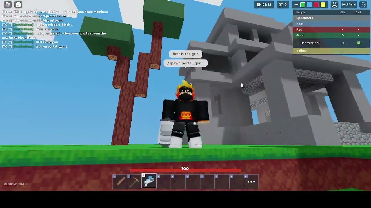 How to spawn the NEW portal items! (Roblox Bedwars) YouTube