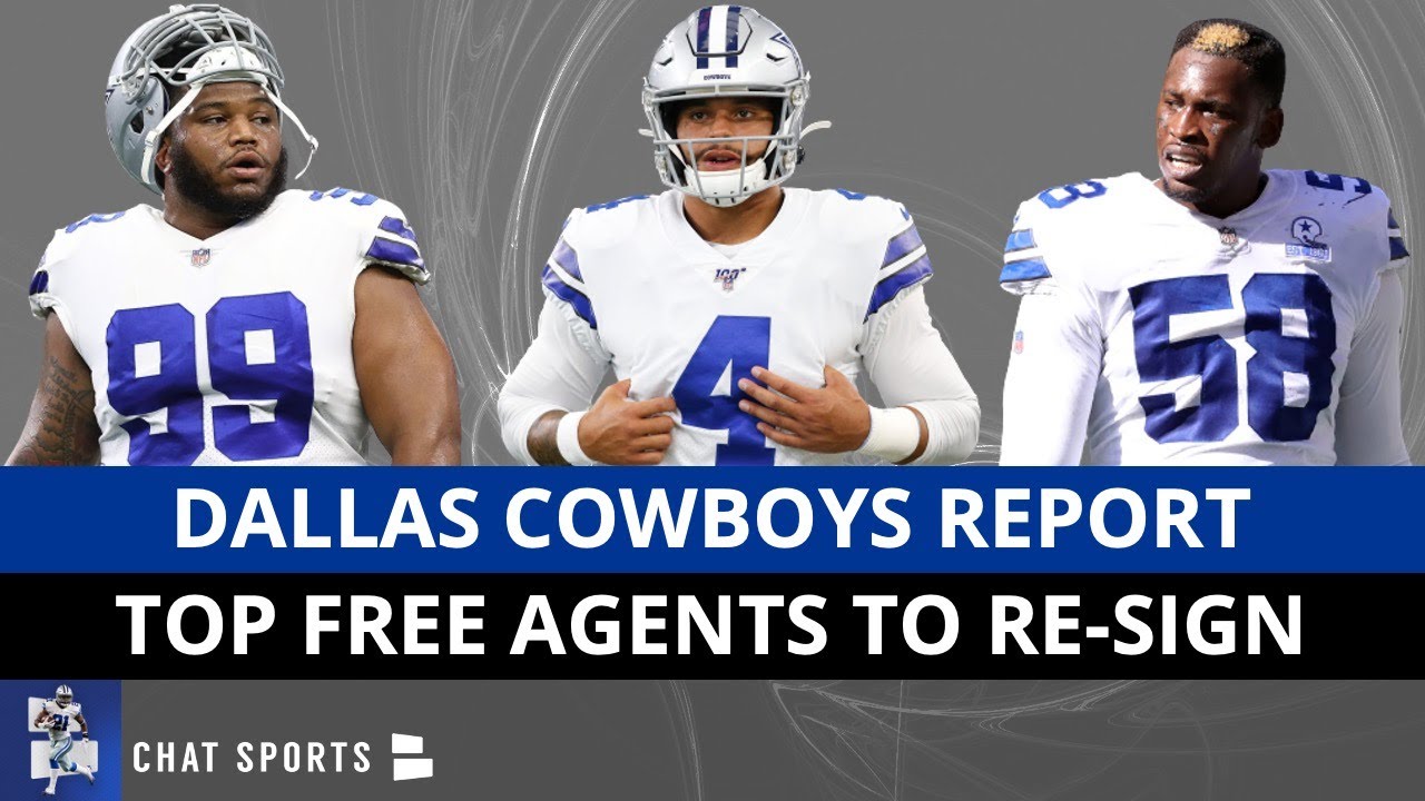 Dallas Cowboys Top 8 Free Agents To ReSign Ft. Dak Prescott, Aldon