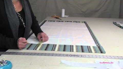 How To Make A Roman Shade Part 1