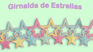 Guirnalda de Estrellas - Manualidades Para Todos