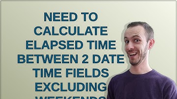 Salesforce: Need to calculate Elapsed time between 2 Date time fields excluding weekends