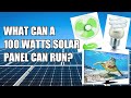 100 Watts na SOLAR PANEL, ANO ANG KAYANG PAGANAHIN? | OFF GRID SETUP